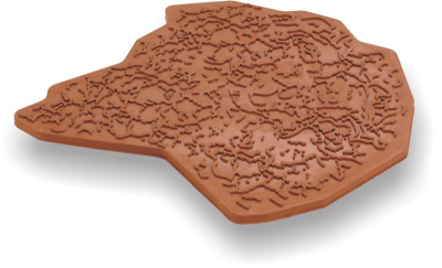 Штамп резиновый для декора, имитации трещин SB-CS-A (18 х 20 см)